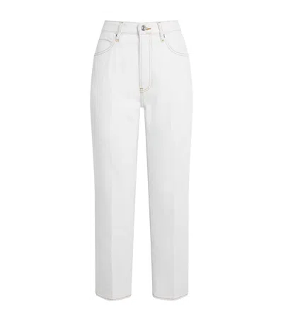 Frame The Vertical Crop Jeans In White