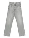Frame The Vertical Five-pocket Jeans In Gray