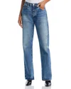 Frame The Vertical High Rise Jeans In Knock Out In Blue