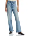 Frame Le Jane High Rise Ankle Wide Leg Jeans In Rhode Grind In Laurence