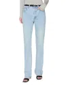 Frame The Vertical High Waist Relaxed Straight Leg Jeans In Blue