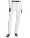 Frame The Vertical High Rise Straight Jeans In White In White
