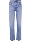 Frame "the Vertical" High Rise Straight Leg Jeans In Multi
