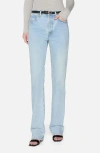 Frame The Vertical High Waist Relaxed Straight Leg Jeans In Blue