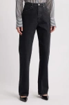 Frame The Vertical High Waist Relaxed Straight Leg Jeans In Death Valley