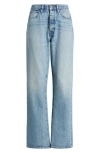 Frame Le Jane High Rise Ankle Wide Leg Jeans In Rhode Grind In Laurence