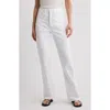 Frame The Vertical High Waist Relaxed Straight Leg Jeans In White