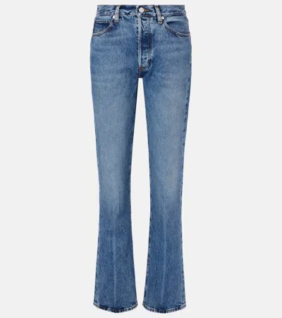 Frame The Vertical Straight Jeans In Blue