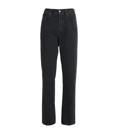 Frame The Vertical Straight Jeans In Black