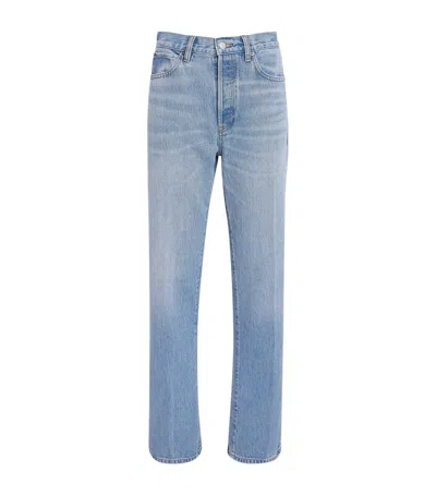 Frame The Vertical Straight Jeans In Animal Print