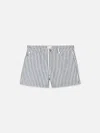 Frame The Vintage Relaxed Shorts In Blue