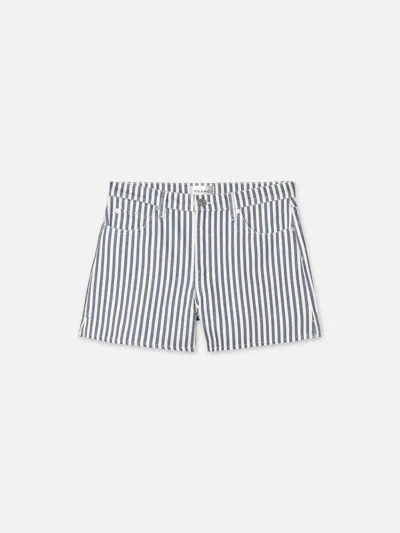 Frame The Vintage Relaxed Shorts In Blue