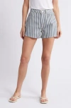Frame The Vintage Relaxed Shorts In Seaport Stripe