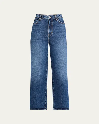 Frame The Wide Crop Jeans In Brown