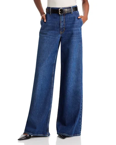 Frame The High Waist Wide Leg Trouser Jeans In Blindspot
