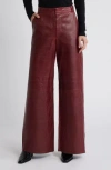 Frame The Wide Leather Trousers