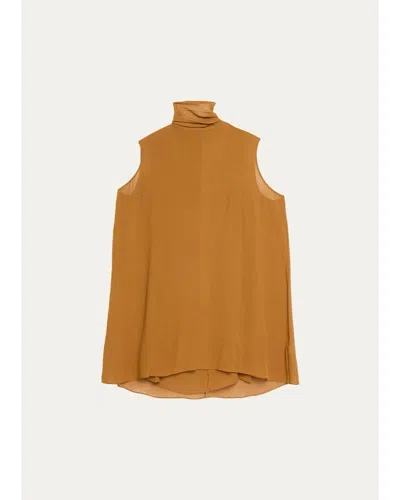 Frame The Wisp Tie Dress In Bronze