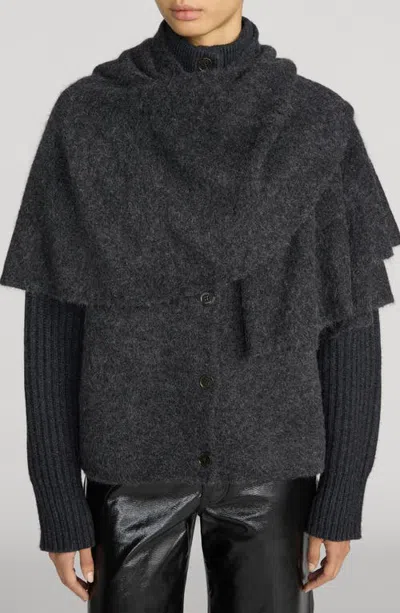 Frame The Wrap Cape Coat In Transparent