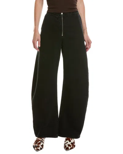 Frame The Zip Sutro Barrel Jean In Black