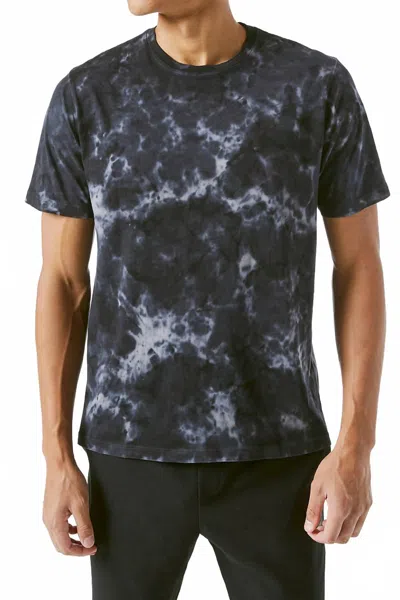 Frame Tie Dye T-shirt In Noir Multi