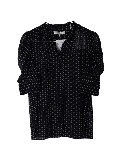 Frame Tie Print Top In Black