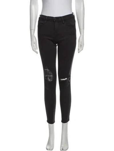 Pre-owned Frame Tillery Skinny Leg Jeans In Gray