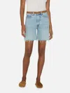 Frame Timeless Denim Short In Tricky In Blue