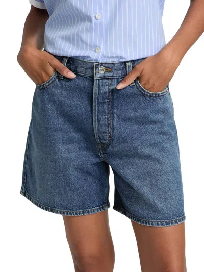 Frame Timeless Jean Shorts In September In Blue
