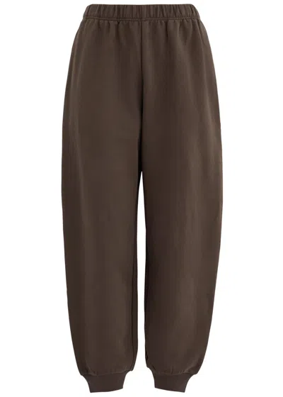 Frame Travel Cotton-blend Sweatpants In Dark Brown