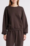 Frame Travel Cotton-blend Sweatshirt In Brown