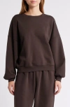 Frame Travel Cotton-blend Sweatshirt In Mulch