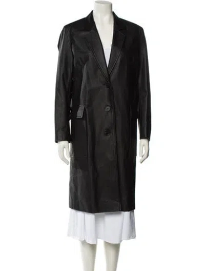 Pre-owned Frame Trench Coat In Black