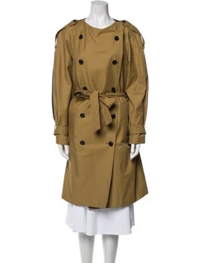 Pre-owned Frame Trench Coat In Brown