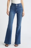 Frame Le High Rise Flare Jeans In Crossings In Crossings