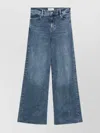 Frame High-waisted Wide-leg Casual Pants In Blue