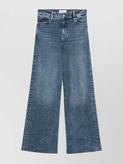FRAME TROUSERS STRETCH DENIM FRAYED HEM