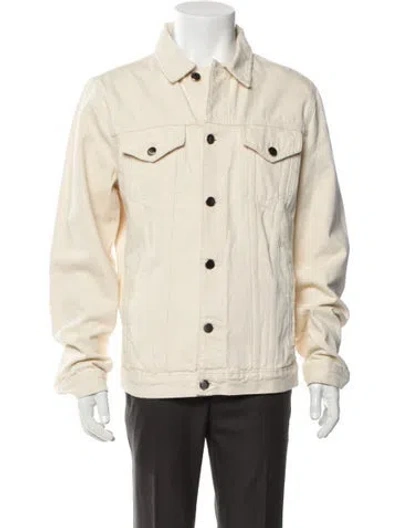 Pre-owned Frame Trucker Jacket In Green