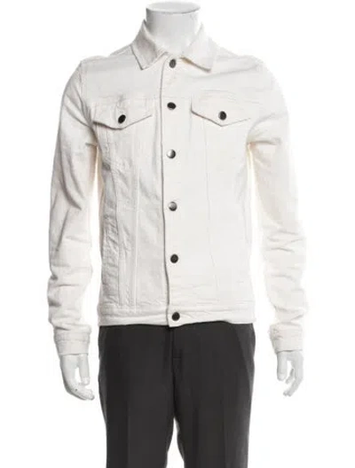Pre-owned Frame Trucker Jacket In Neutral