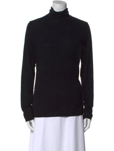 Pre-owned Frame Turtleneck Long Sleeve Sweatshirt In Black