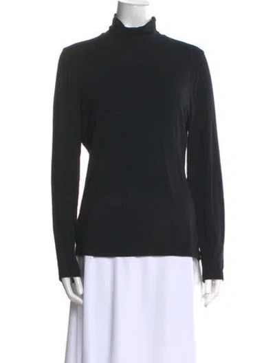 Pre-owned Frame Turtleneck Long Sleeve Sweatshirt In Black