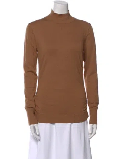 Pre-owned Frame Turtleneck Long Sleeve Sweatshirt In Brown