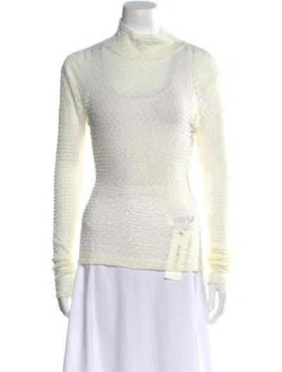 Pre-owned Frame Turtleneck Long Sleeve Sweatshirt In Neutral