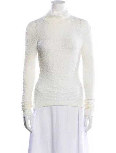 Pre-owned Frame Turtleneck Long Sleeve Sweatshirt W/ Tags In Neutral