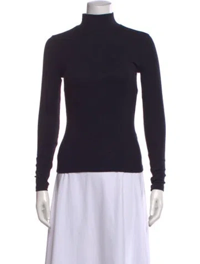 Pre-owned Frame Turtleneck Long Sleeve Top W/ Tags In Black