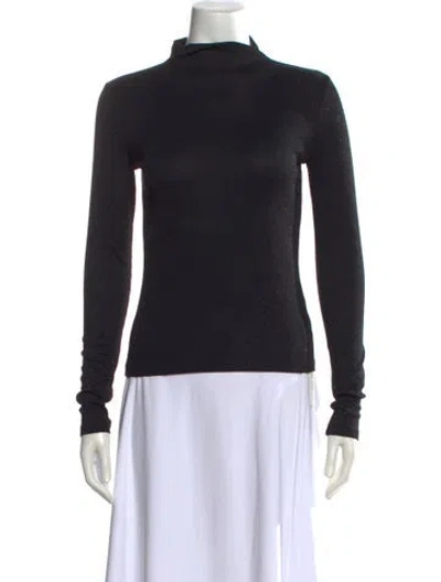 Pre-owned Frame Turtleneck Sweater In Black