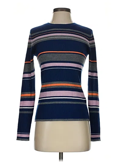 Pre-owned Frame Turtleneck Sweater In Blue