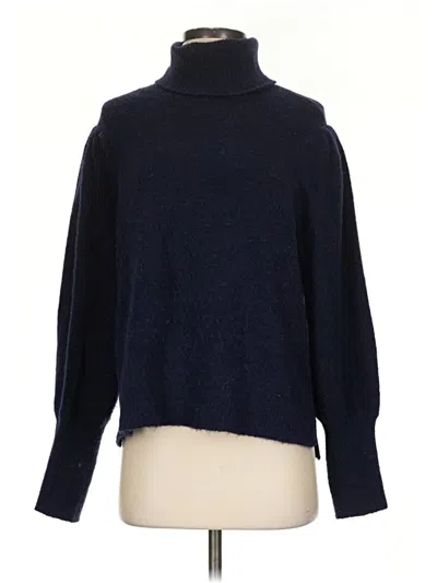 Pre-owned Frame Turtleneck Sweater In Blue