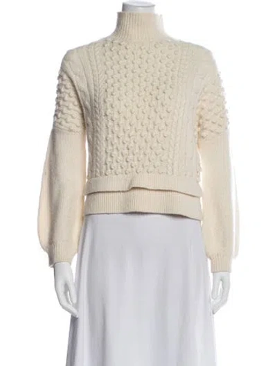 Pre-owned Frame Turtleneck Sweater In Neutral