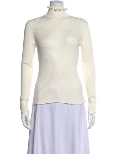 Pre-owned Frame Turtleneck Sweater In Neutral