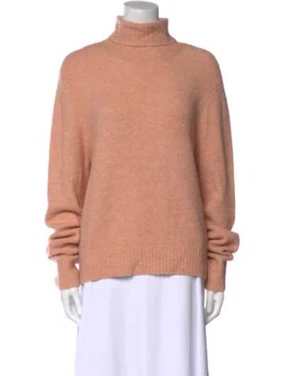 Pre-owned Frame Turtleneck Sweater In Pink